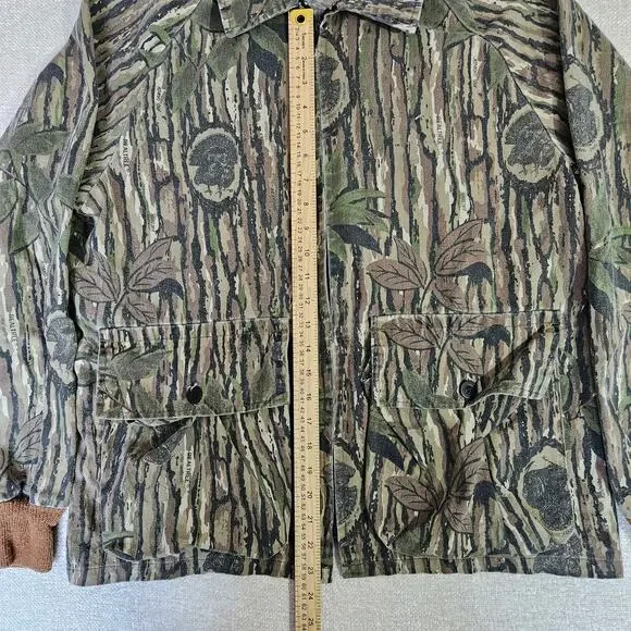 10X Camo Hunting Jacket Mens M 38-40 Full Zip Collared - Picture 6 of 6